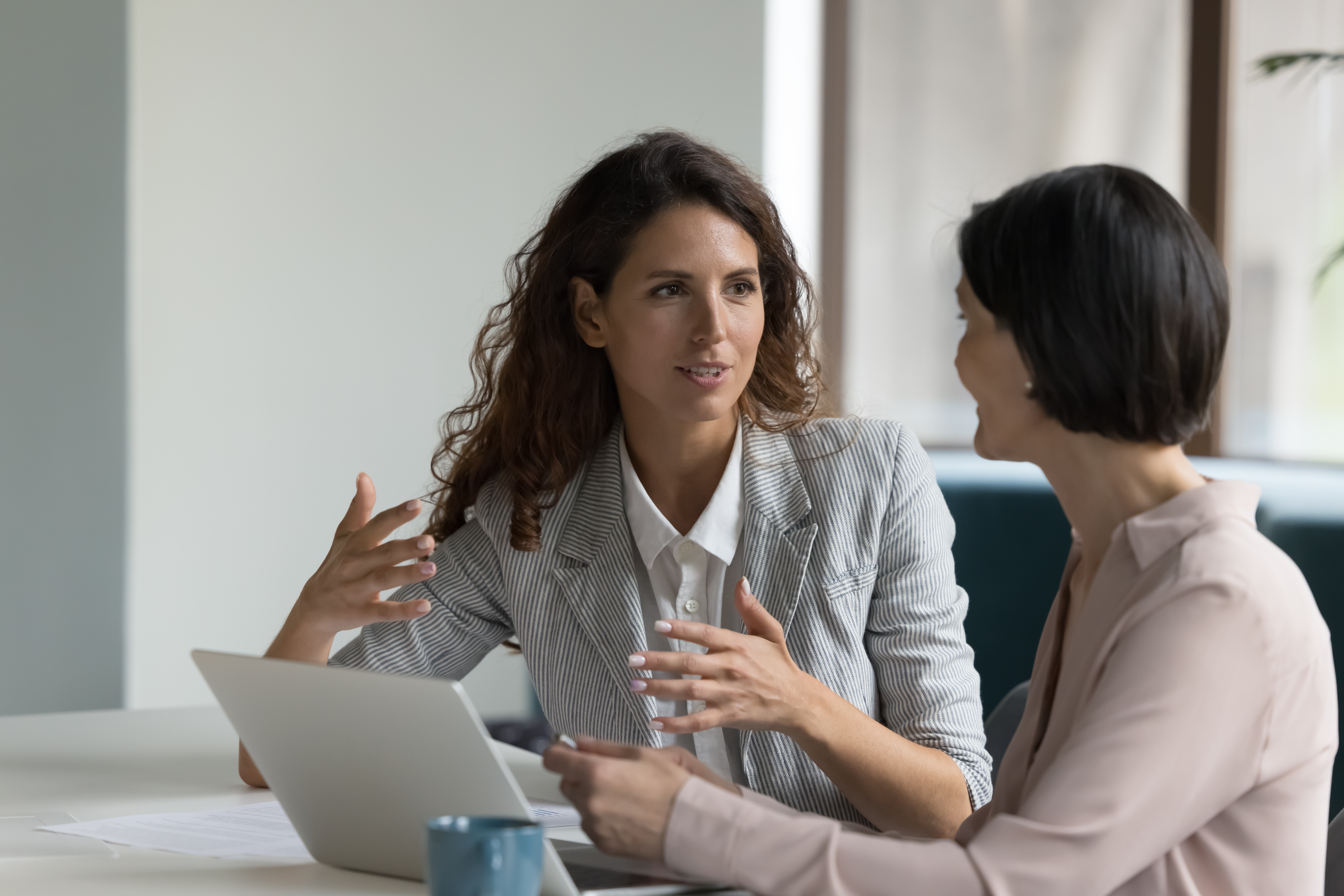 Business professionals in discussion